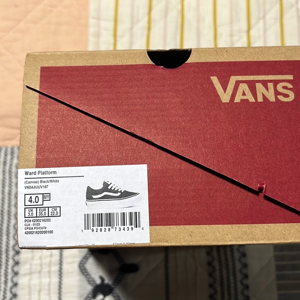 Girls Vans Ward platform sneaker